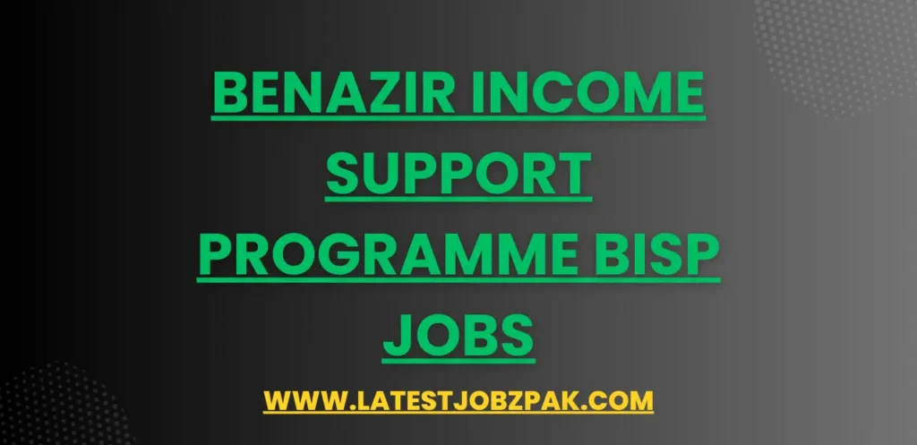 Benazir Income Support Programme BISP Jobs